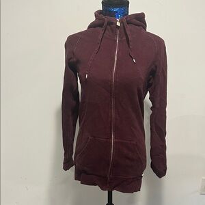 TNA Deep Burgundy Zip-Up Hoodie